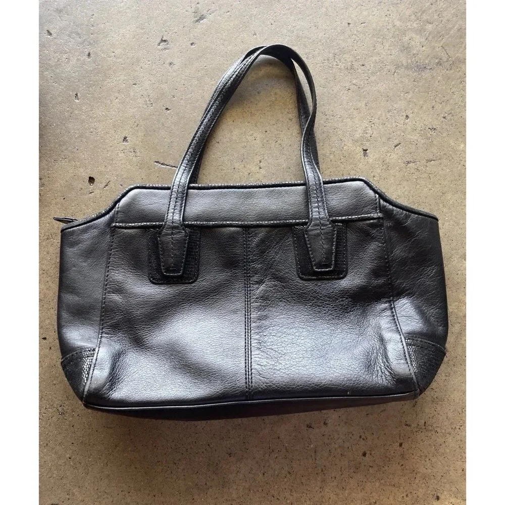 Coach Taylor Bette Mini Tote Black Leather Cross Body Bag Classic No Strap - Picture 8 of 15